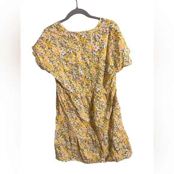 Aventura Organic Cotton Yellow Floral Fresco‎ Dress Medium - Picture 6 of 6